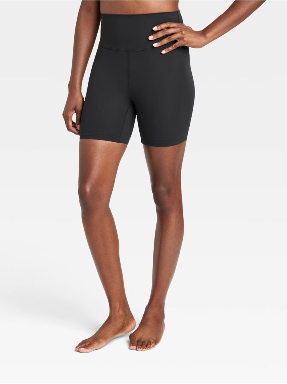 NWOT - High Waist Black Bike Shorts - 7” inseam - All In Motion - Size XL